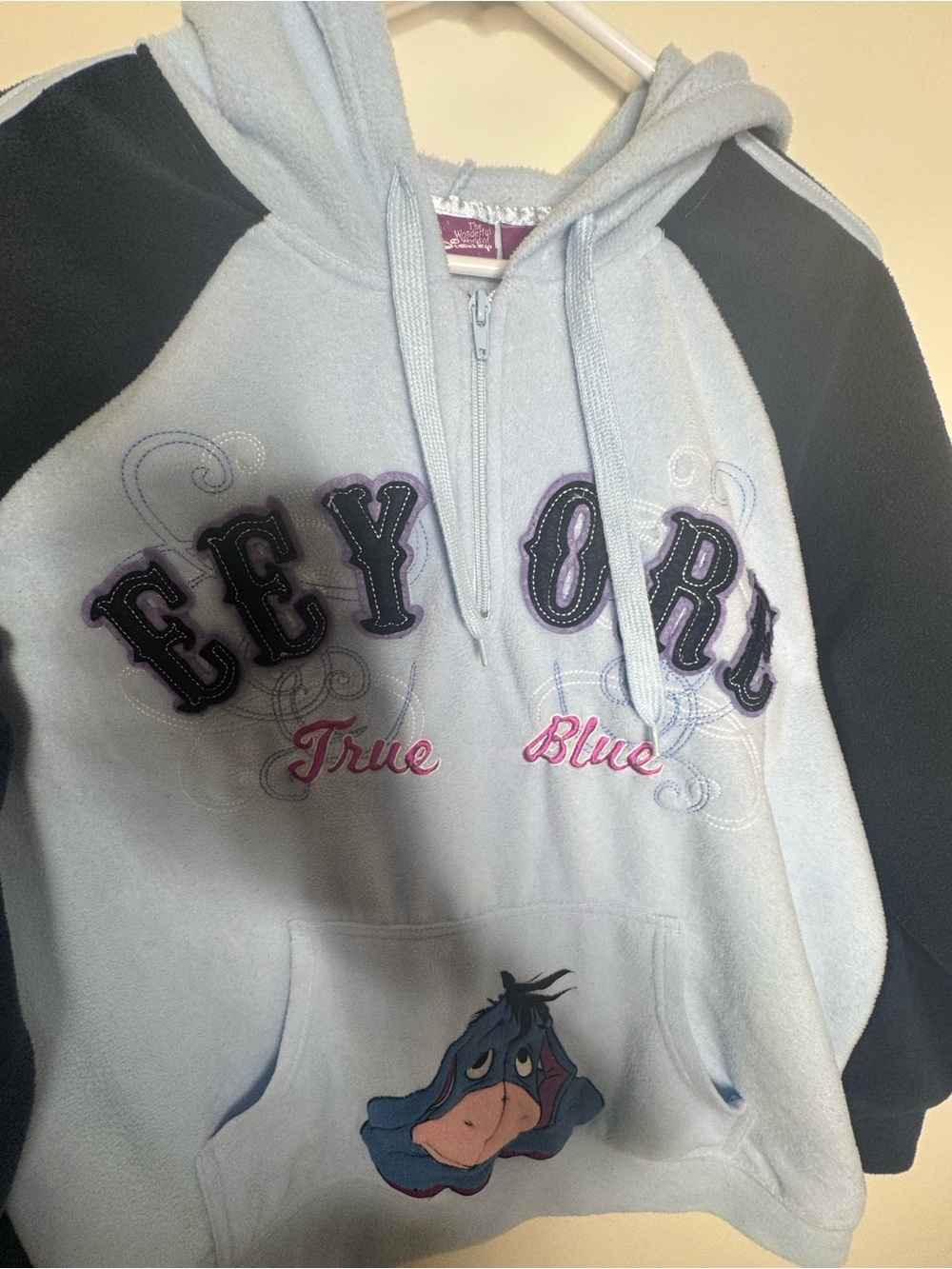 Disney Vintage Eeyore Half Zipped Hoddie - 2X - Picture 4 of 7